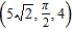 <strong>Convert the following point from rectangular coordinates to cylindrical coordinates. Give any angles in radians. </strong> A) B) C) D) E)