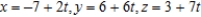 <strong>Find a set of parametric equations of the line through the points and .</strong> A) B) C) D) E)