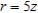 Find an equation in rectangular coordinates for the equation given in cylindrical coordinates.