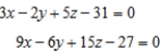 Find the distance between the planes given below.  