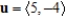 Find the unit vector in the direction of u.  