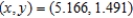 <strong>Find the corresponding rectangular coordinates for the point . Round your answer to three decimal places.</strong> A) B) C) D) E)