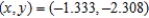 <strong>Find the corresponding rectangular coordinates for the point . Round your answer to three decimal places.</strong> A) B) C) D) E)