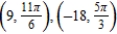 <strong>For the given point in rectangular coordinates, find two sets of polar coordinates for the point for . </strong> A) B) C) D) E)