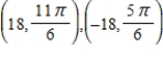 <strong>For the given point in rectangular coordinates, find two sets of polar coordinates for the point for . </strong> A) B) C) D) E)