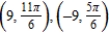 <strong>For the given point in rectangular coordinates, find two sets of polar coordinates for the point for . </strong> A) B) C) D) E)