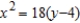 <strong>Find an equation of the parabola with vertex and directrix .</strong> A) B) C) D) E)