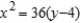 <strong>Find an equation of the parabola with vertex and directrix .</strong> A) B) C) D) E)