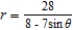 <strong>Find a polar equation for the ellipse with its focus at the pole, eccentricity , and directrix .</strong> A) B) C) D) E)