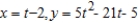 <strong>Find a set of parametric equations for the rectangular equation .</strong> A) B) C) D) E)