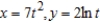 <strong>Determine the t intervals on which the curve is concave downward or concave upward.</strong> A) concave downward: ; concave upward: B) concave downward: ; concave upward: C) concave downward: D) concave upward: E) concave downward:
