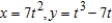 <strong>Determine the t intervals on which the curve is concave downward or concave upward.</strong> A) concave downward: ; concave upward: B) concave downward: ; concave upward: C) concave downward: ; concave upward: D) concave downward: ; concave upward: E) concave downward: ; concave upward: