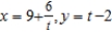 <strong>Write the corresponding rectangular equation for the curve represented by the parametric equations by eliminating the parameter.</strong> A) B) C) D) E)