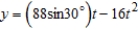 <strong>The path of a projectile is modeled by the parametric equations and where x and y are measured in feet. Use a graphing utility to approximate the range of the projectile. Round your answer to two decimal places.</strong> A) 335.33 ft B) 558.88 ft C) 73.76 ft D) 419.16 ft E) 209.58 ft