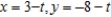 <strong>Use the result, the set of parametric equations for the line passing through and is to find a set of parametric equations for the line passing through and .</strong> A) B) C) D) E)
