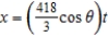 <strong>The parametric equations for the path of a projectile launched at a height h feet above the ground, at an angle with the horizontal and having an initial velocity of feet per second is given by and . The center field fence in a ballpark is 10 feet high and 400 feet from home plate. The ball is hit 2 feet above the ground. It leaves the bat at an angle of degrees with the horizontal at a speed of 95 miles per hour as shown in the figure. Find the minimum angle at which the ball must leave the bat in order for the hit to be a home run using the parametric equations and . Round your answer to one decimal place. </strong> A) B) C) D) E)