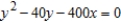 Find the directrix of the parabola given by   .