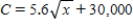 <strong>Find the sales necessary to break even if the cost of producing units is and the revenue R for selling x units is . Round your answer to the nearest integer. </strong> A) B) C) D) E)