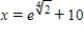 <strong>Solve the following equation for x. </strong> A) B) C) D) E) no solution
