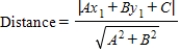 <strong>Find the distance between the point and line using the formula, for the distance between the point and the line . </strong> A) B) C) D)