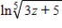 <strong>Use the properties of logarithms to expand the logarithmic expression . </strong> A) B) C) D) E)