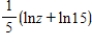 <strong>Use the properties of logarithms to expand the logarithmic expression . </strong> A) B) C) D) E)