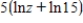 <strong>Use the properties of logarithms to expand the logarithmic expression . </strong> A) B) C) D) E)