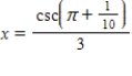 <strong>Solve the following equation for . </strong> A) B) C) D) E)