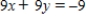 <strong>Write an equation of the line that passes through the given point and is parallel to the given line. Point Line </strong> A) B) C) D) E)