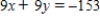 <strong>Write an equation of the line that passes through the given point and is parallel to the given line. Point Line </strong> A) B) C) D) E)