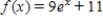<strong>Write an equation for the function having the given characteristics: The shape of but shifted nine units to the left and eleven units downward. </strong> A) B) C) D) E)