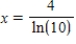 <strong>Solve the following equation for x. </strong> A) B) C) D) E)
