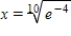 <strong>Solve the following equation for x. </strong> A) B) C) D) E)