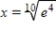 <strong>Solve the following equation for x. </strong> A) B) C) D) E)