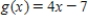 Use the functions   and   to find the function   . ​