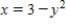 Sketch the graph of the equation: ​   ​