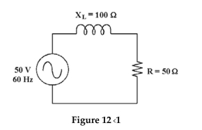 <strong> If the frequency increases in Figure 12-1, the phase angle ________.</strong> A)changes to another quadrant B)increases C)decreases D)remains the same