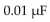 <strong>What is the capacitance of a capacitor that drops 50 V and stores 0.500 of charge?</strong> A) B) C) D)