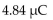 <strong>How much charge is stored in a capacitor that drops 22 V?</strong> A) B) C) D)