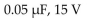 <strong>If a and capacitor are connected in parallel across a 20 V source, the total capacitance equals and each capacitor drops </strong> A) B) C) D)