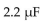 <strong>If a capacitor are connected in series, is less than ________.</strong> A) B) C) D)