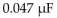 <strong>What is the capacitance that stores of charge and drops 25 V?</strong> A) B) C) D)