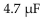 <strong>What is the capacitance that stores of charge and drops 25 V?</strong> A) B) C) D)
