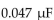 If a capacitor are connected in series across a 25 V source, the total capacitance equals and each capacitor drops