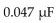 <strong>If a capacitor operates at 220 kHz, XC equals ________.</strong> A) B) C) D)