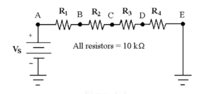 <strong> If all resistors equal and equals 20 V in Figure 6-2, what is the value of </strong> A)1.06 mA B)0.53 mA C)11.99 mA D)12.5 mA