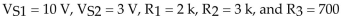 <strong> Refer to Figure 6-5. Determine the amount of current flow through with the following component parameters. </strong> A)5.3 mA B)1 mA C)1.37mA D)0 A