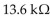 If   and   resistors are wired in series, the total resistance is  
