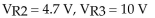 <strong> How much voltage is dropped across R2 and R3 in Figure </strong> A) B) C) D)