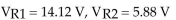 <strong>If and they are wired in series across a 20 V source, what is VR1 and ?</strong> A) B) C) D)